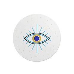 Questo Casa, Round Digital Printed Mouse Pad, Non-Slip Base, for Office and Home, Diameter:22cm