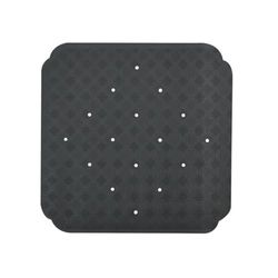 Spirella Douchemat, Ruby badmat, douchemat, antibacterieel, antislip, met zuignappen, zwart, ca. 53 x 53 cm, natuurlijk rubber