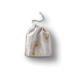 Bonamaison Printed Cotton Produce Bag with Drawstring, Reusable Grocery Bag, Biodegradable Eco-Friendly Bags, Travel Pouch, Sachet Bags, Shopping Bag, Eco Friendly, Foldable, Size: 12x15 Cm