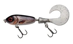 Abu Garcia Svartzonker McMio Snoek & Musky Visaas - Drijvend Jerkbait voor Zoetwater Roofdieren - Ideaal voor Snoek, Musky, Snoekbaars & Baars - Realistisch 3D Ontwerp, Echt Voorn 18 cm