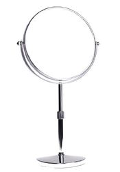 HIMRY Miroir sur Pied réglable en Hauteur 5 x grossissement 8 en Miroir cosmétique Rotatif à 360° Sopo Tomas Ulbrich KXD3114-5x Miroir grossissant 5X Chromé