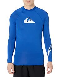 Quiksilver Heren T-shirt met lange mouwen Rashguard UPF 50 Rash Guard, Elektro Royal, Elektrisch Royal, L