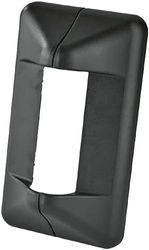 K&M 24463 Cubierta para soporte de pared de altavoz en Plástico Negro - cubierta estética - montaje sin herramientas con imán