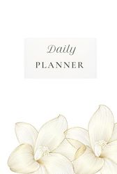 Minimalistic Weekly & Daily White planner for Students and Teachers, Home and Office ,Undated, Hardcover