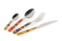 Excelsa Trinacria Set 24 Posate, Acciaio INOX, Manico in Plastica