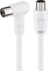 Goobay Antennes haakse verbindingskabel 67359 (80 dB), dubbel afgeschermd, 1,5 m lengte