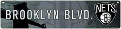 Rico Industries NBA Brooklyn Nets 16-Inch Plastic Street Sign Décor