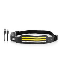 InnovaGoods® Linterna frontal, linternas led alta potencia 10 modos de iluminación, linterna cabeza Luz LED 3x30 SMD LED Temperatura de color 550-620K, linterna frontal recargable, Elástico Ajustable.