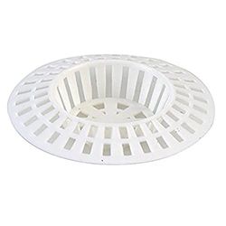 Bulk Hardware BH02570 Grilletta per Scarico Doccia in Plastica, 70 mm, Bianco, Set di 2
