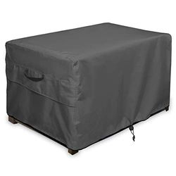 ULTCOVER Housse de banc de rangement rectangulaire imperméable pour terrasse et coffre de patio – 137,2 x 71,1 cm – Noir