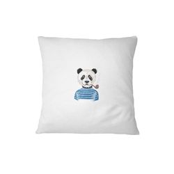 Bona Basics Funda de Almohada Decorativa, poliéster, Blanco 1, 45 x 45 cm