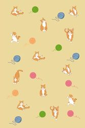 orange cat notebook: Notebook of cute orange cats with various poses, 120 pages lined, 6”x 9”