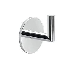 Gedy G-GEA Wall Hanger Adhesive Chrome, Dimensions: 6.3 x 5.5 x 4.3 cm & 0.05 kg, Bathroom Robe Hanger, Aluminium, Glueable with 3 m Bioadhesive, R&D Design, 10 Year Warranty