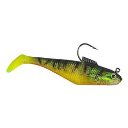 PowerBait FW Pre-Rigged Swim Shad Pêche Appât, Mixte, PBBSS4-FT, Firetiger, 4-inch