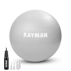 KAYMAN Yogabal, duurzame anti-burst zwangerschap, geboorte, sportschool, moederschap en Zwitsers voor fitness, pilates, balans en stabiliteitstrainingen, ideale geboortebal zwangerschap 55-85 cm