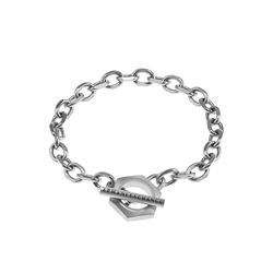 Armani AXG0103040 Exchange Schakelarmband voor Heren Roestvrijstalen Zilver