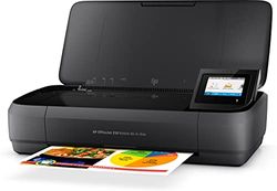 HP Officejet 250 mobile multifunction printer (printer scanner, copier, WLAN, HP ePrint, Wifi Direct, USB, 4800 x 1200 dpi) black