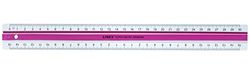 LINEX Lineal Super Ruler, 10er Pack, 30 cm, Acryl-Kunststoff, pink