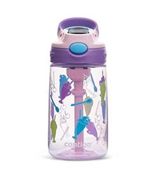 Contigo children's drinking bottle Easy Clean Autospout with straw, BPA-free robust water bottle, 100% leak-proof, easy to clean, ideal for daycare, school and sports, 420 ml, Purple, Green, Blue