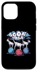 Carcasa para iPhone 13 Funny Goat Yoga Mantener el equilibrio en el aire