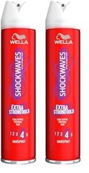 Wella Shockwaves Extra Strong Hold Control Hairspray, 250ml (Pack of 2)