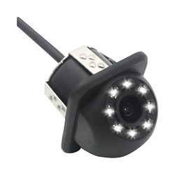Sound-way Telecamera Retromarcia per Auto CCD, Telecamera Posteriore Inclinata da Incasso, Led Infrarossi per Visione Notturna, Ampio Angolo di Visione 170°, IP68