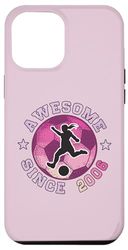 Custodia per iPhone 15 Plus 18 ° compleanno giocatore di calcio impressionante dal 2006 Calcio Donne