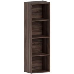 Vida Designs Oxford 4 Tier Cube Boekenkast, Walnoot Houten Rekken Display Opslag Unit Kantoor Woonkamer Meubels