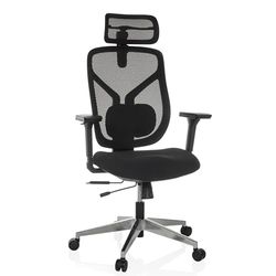 hjh OFFICE High end bureaustoel CASSILIS B stof/netstof Zwart