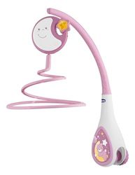 Chicco - Muziekmobiel Next2Dreams - Boxmobiel voor Baby - Muziek en Ontspannende Geluiden - Inclusief Nachtlampje - Roze