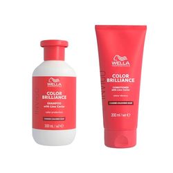 Wellas Professionals Colour Protection & Vibrancy Professional Hair Care Duo of Coarse Hair, Invigo Color Brilliance Shampoo 300ml & Conditioner 200ml Bundle