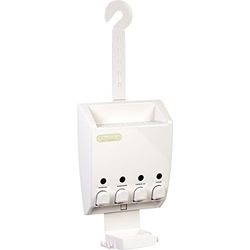 Better Living Products 75453 Ulti-Mate 4 - dispensador com bandeja de duche, cor branca