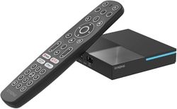 STRONG Leap-S3 Pro TV Streaming Box 4K UHD Google TV con Puerto Ethernet, Android 12, 4GB RAM + 32GB Almacenamiento, Wi-Fi 6, Chromecast Integrado, Control por Voz Google, Dolby Atmos Y Dolby Vision