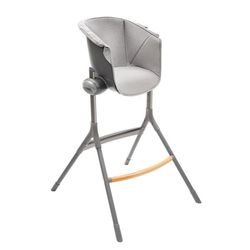 BÉABA, Coussin Junior pour Chaise Haute Up & Down, Confortable, Ergonomique, Dès 3 ans, Déperlant, Gris