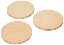 Baker Ross Bases para copos de madeira de qualidade (pacote de 10) para pintar, decorar e personalizar com crianças