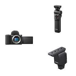 Sony ZV-E10 II di Sony | Vlog camera APSC con obiettivo intercambiabile + Sony GP-VPT2BT - Shooting Grip Bluetooth + Sony Microfono shotgun ECM-B10