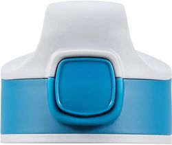 Sigg Miracle Kids Top Indigo Replacement Flask Cap, for Any Aluminium or Tritan Miracle Kids Water Bottle with Straw (0.35 L, 0.4 L, 0.45 L), Replacement Water Bottle Lid