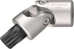 Hazet inserto de junta de destornillador 2548G-XZN8, 1/4 pulgada interior multidentado XZN M8, para tornillos de fijación en válvula de 4/2 vías, para lugares de difícil acceso, para varios coches