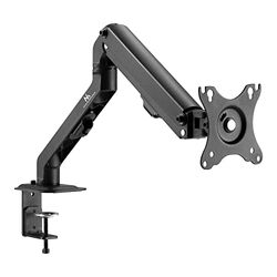 Maclean MC-906 1-Way Monitor Mount with Gas Spring 17 - 27 Inch Table Mount Monitor Arm Swivelling Tilting Rotatable VESA 75 x 75 100 x 100 up to 8 kg