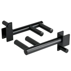 Yes4All Capacidad de 350 libras – Barras de inmersión para 2 x 2 con jaula de potencia de agujero de 1 pulgada, accesorios de estante para sentadillas, asas de agarre estrechas y anchas para