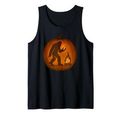 Bigfoot Smartphone Calabaza de Halloween Teléfono celular Camiseta sin Mangas