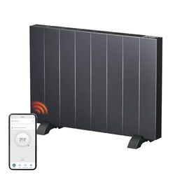 EMKE Elektrische verwarming, energiebesparende elektrische radiator, 1500 W, staand apparaat of wandmontage, elektrische verwarming met lcd-display, weektimer, toepassing afstandsbediening,