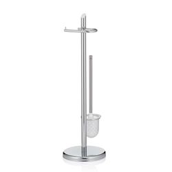 kela 20538 Toilettengarnitur, Métal, Argent Brillant, 73 cm