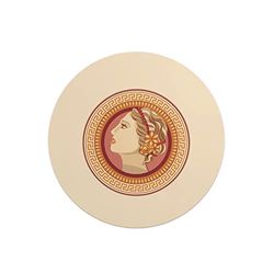 Questo Casa, Round Digital Printed Mouse Pad, Non-Slip Base, for Office and Home, Diameter:22cm