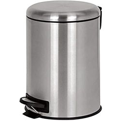 KITCHEN MOVE pattumiere, Metallo Plastica, Argento, Ø29xH66 cm