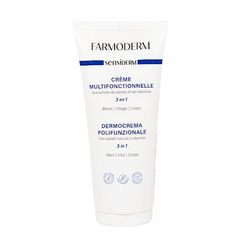 Farmoderm Sensiderm Crème Hydratante Multi-Usages – Visage & Corps – Nourrissante et Protectrice pour Peaux Sèches et Sensibles – Aloe Vera, Beurre de Karité, Vitamine E – 200ml