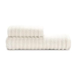 Guzzini Classic Badhanddoeken voor gezicht en bidet van 100% katoen, OekoTex-gecertificeerd, badhanddoek 60 x 110 cm en gastendoekje 40 x 60 cm, zacht en absorberend, duurzaam, veelvuldig wassen en