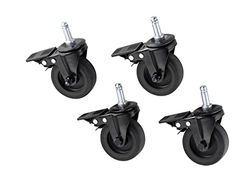 RÖSLE VIDERO Premium Wheels Set of 4 High-Quality TPR Tread, Robust and Durable, 360° Castors, for All VIDERO and ARTISO Models