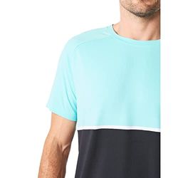 2XU Motion Colour Block Short Sleeve Mens Training Top - Blue L