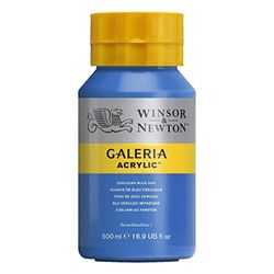 Winsor & Newton Galería - Pintura Acrílica , 500 ml, Azul (Cerulean Blue Hue)